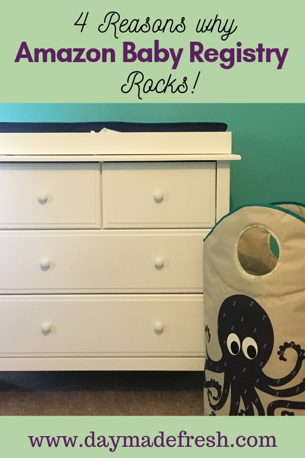 Baby changing table in a nursery