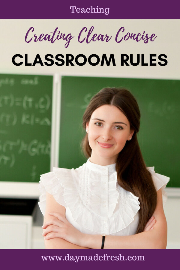 Teacher in Classroom Creating Clear Concise Classroom Rules