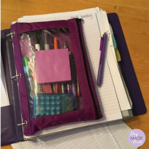 Have everything on hand in a teacher VIP binder