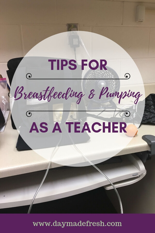 Pumpbag on a desk: breastfeeding and pumping as a teacher