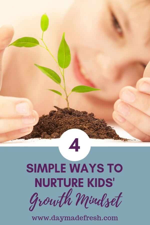A child growing a plant as you can nurture a child's growth mindset